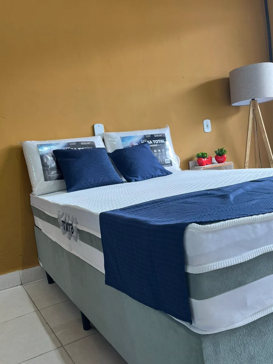 Roupa de cama e travesseiros - Mirra Colchões